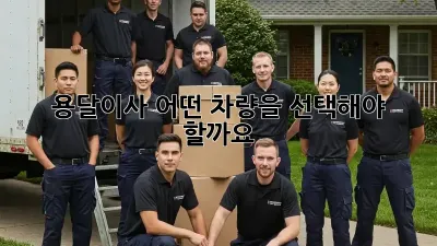 용달이사, 어떤 차량을 선택해야 할까요?