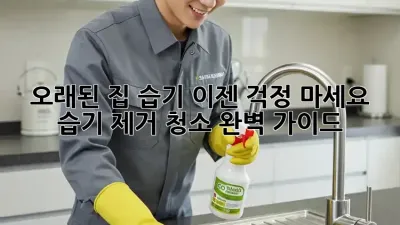 오래된 집 습기, 이젠 걱정 마세요! 습기 제거 청소 완벽 가이드
