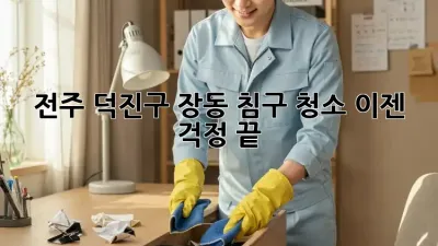 전주 덕진구 장동 침구 청소, 이젠 걱정 끝!